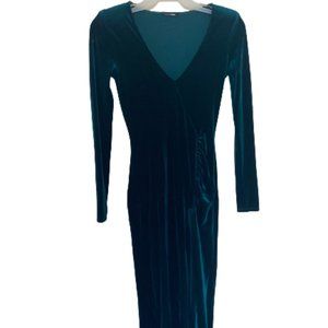 velvet green dress